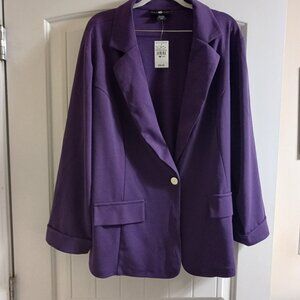 Two Piece Purple Suit